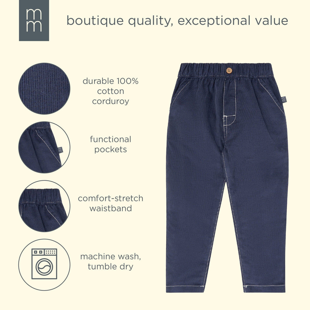Infant & Toddler Boys Navy Corduroy Pants bottoms modern moments™ by Gerber® 