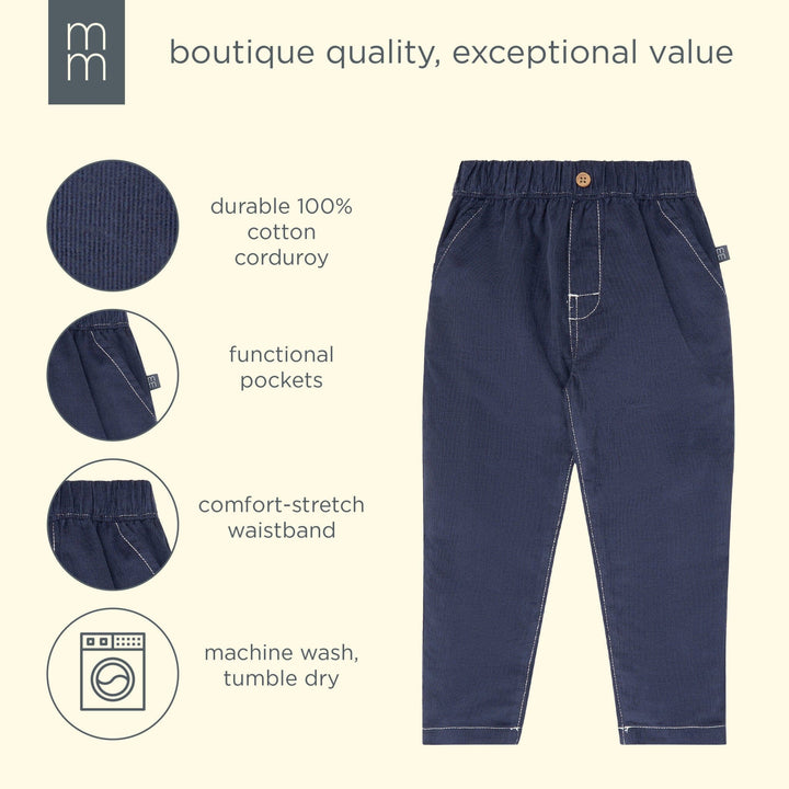 Infant & Toddler Boys Navy Corduroy Pants bottoms modern moments™ by Gerber® 