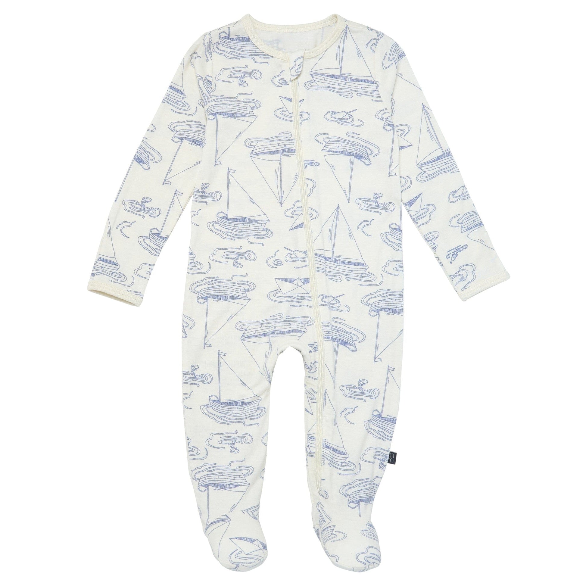 2-Pack Baby Boys Ivory Sailboat Sleep 'N Play With Mittens sleepwear Modern Moments™ by Gerber® 