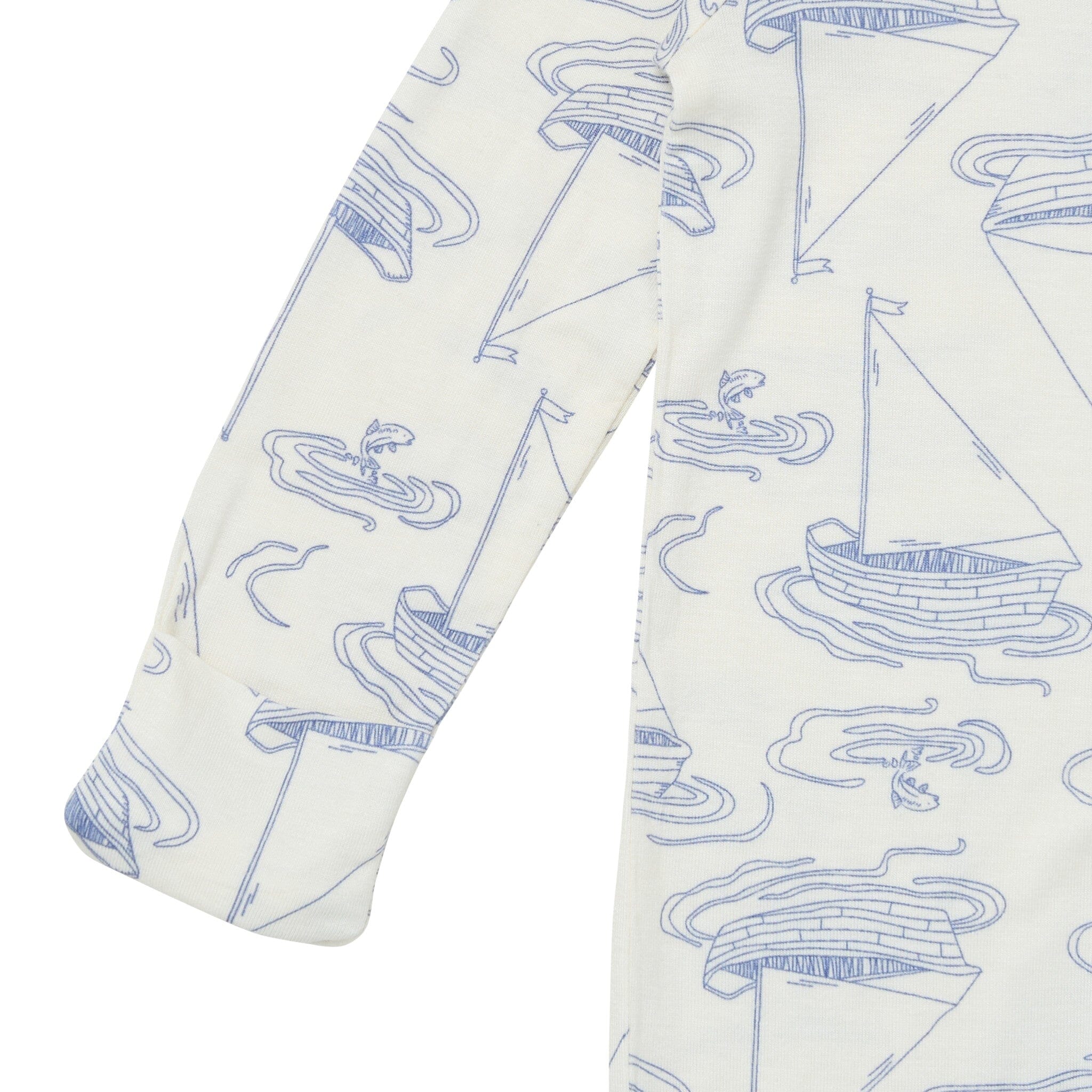 2-Pack Baby Boys Ivory Sailboat Sleep 'N Play With Mittens sleepwear Modern Moments™ by Gerber® 