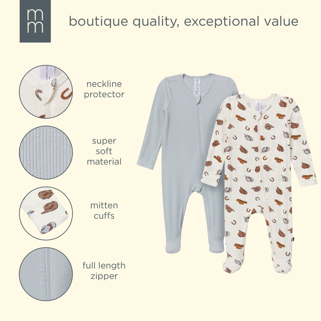 2-Pack Baby Boys Western Sleep 'N Plays with Mitten Cuffs sleepwear modern moments™ by Gerber® 