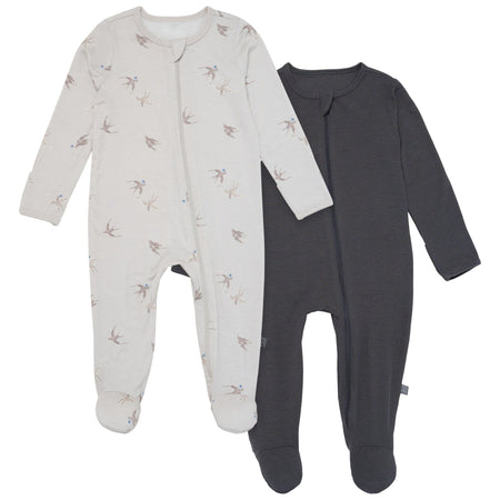 2-Pack Baby Neutral Sparrows Sleep 'N Plays With Mitten Cuffs