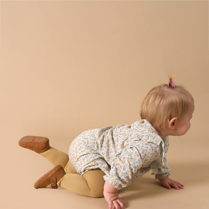 2-Piece Baby Girls Tiny Floral Bubble Romper and Tights rompers modern moments™ by Gerber® 