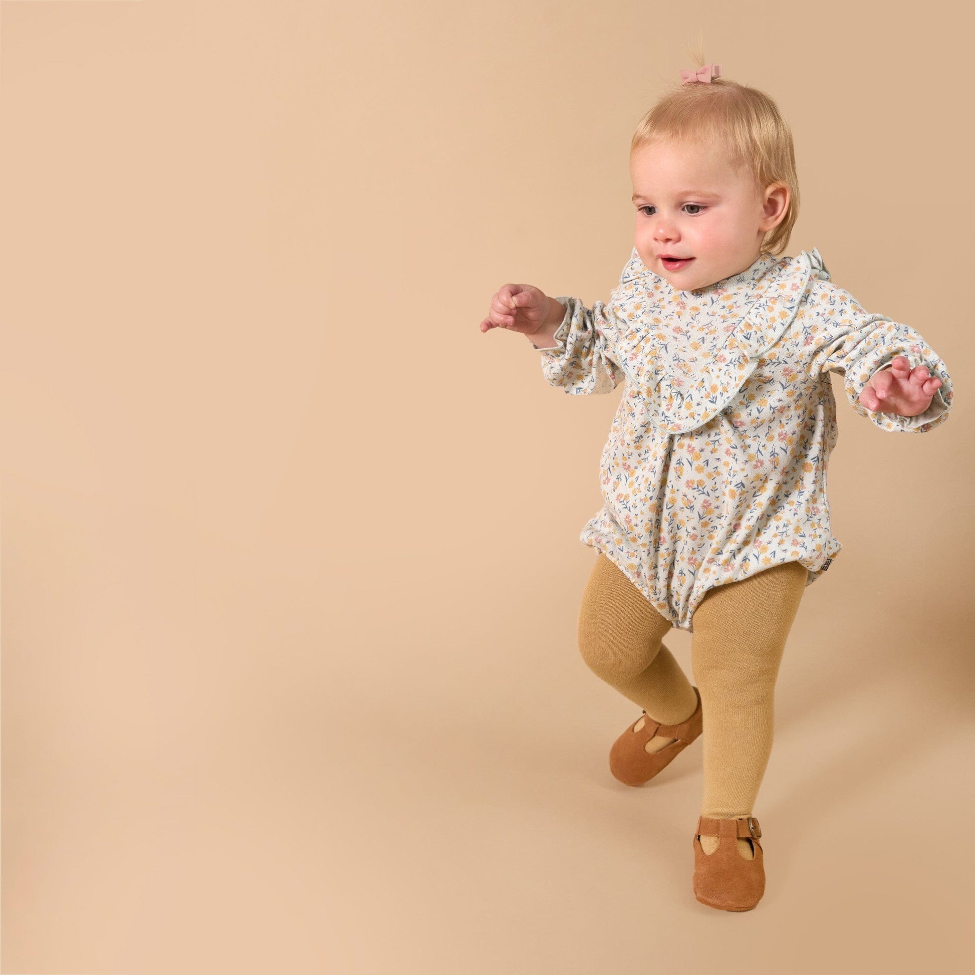 2-Piece Baby Girls Tiny Floral Bubble Romper and Tights rompers modern moments™ by Gerber® 