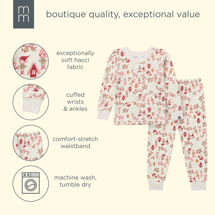 2-Piece Girls Winter Joy Snug Fit Pajama Set sleepwear modern moments™ by Gerber® 