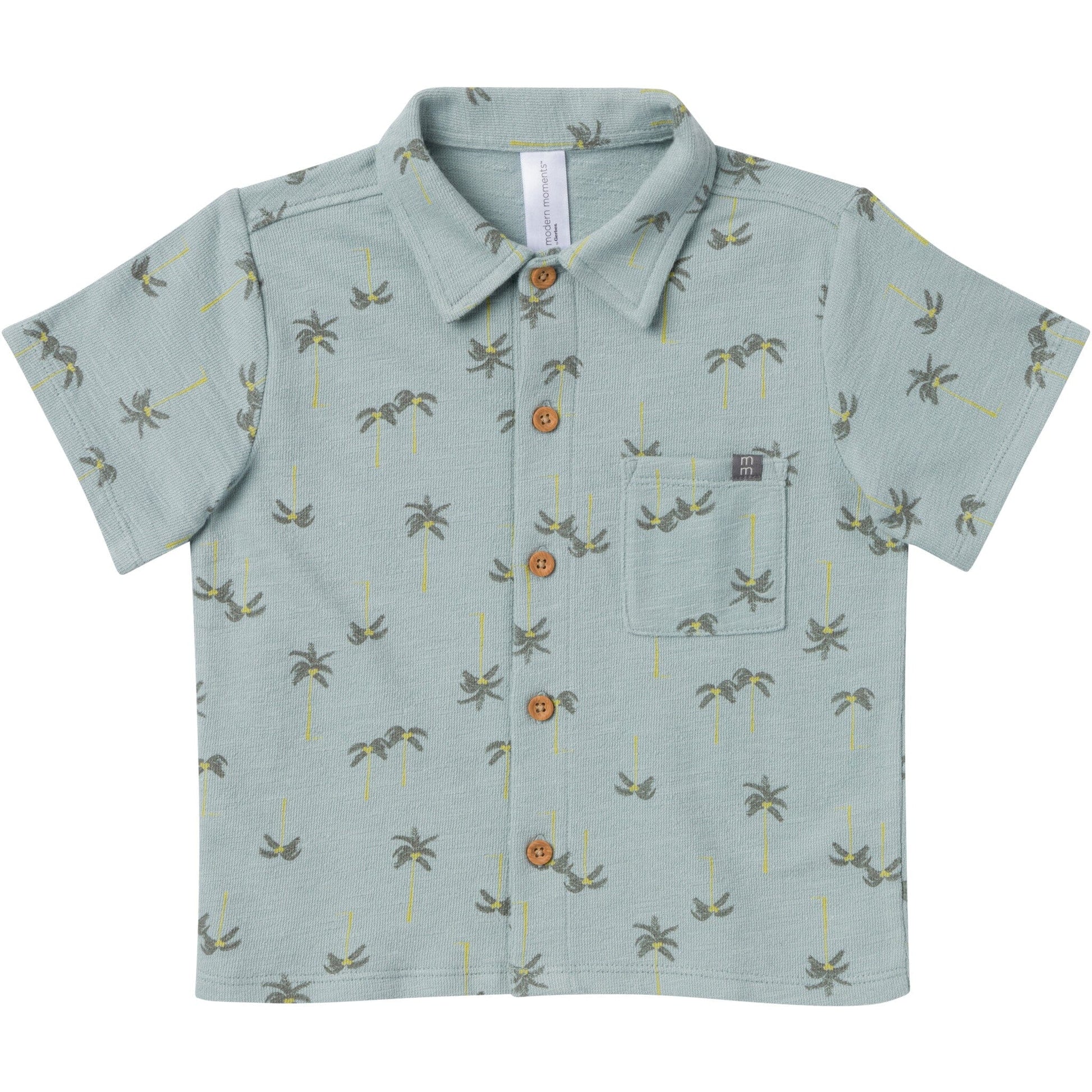 2-Piece Infant & Toddler Boys Blue Resort Shirt and Shorts Set outfits Modern Moments™ by Gerber® 