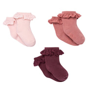 3-Pack Baby Girls Pink Lace Socks socks modern moments™ by Gerber® 