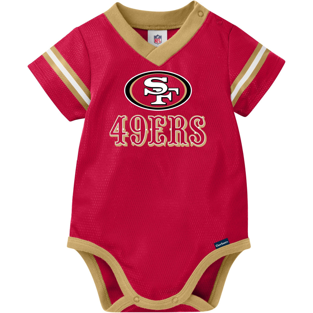 Baby Boys San Francisco 49ers Short Sleeve Jersey Bodysuit