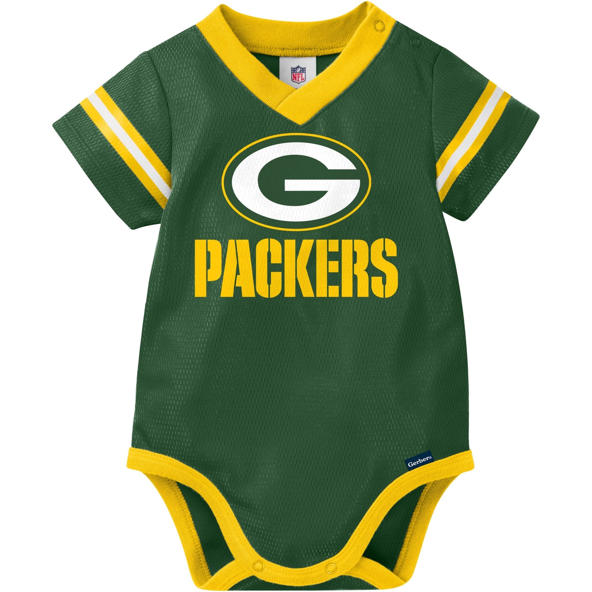 Bay Packers Mesh V Neck Bodysuit