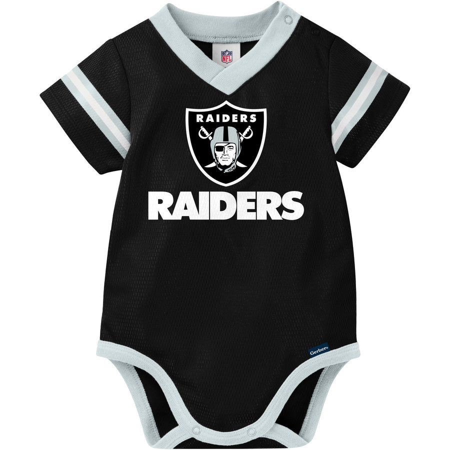 Baby Boys Las Vegas Raiders Jersey Short Sleeve Bodysuit NFL NFL 
