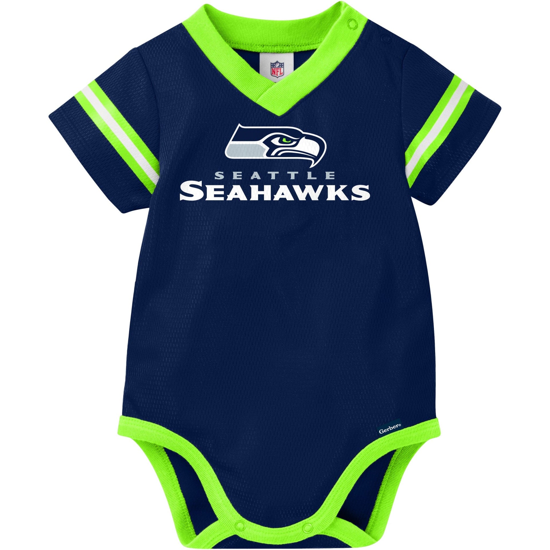 Seattle Seahawks Mesh V Neck Bodysuit