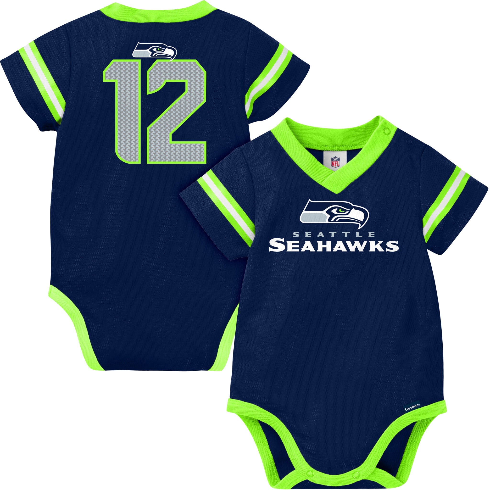 Baby Boys Seahawks Jersey Bodysuit NFL NFL 