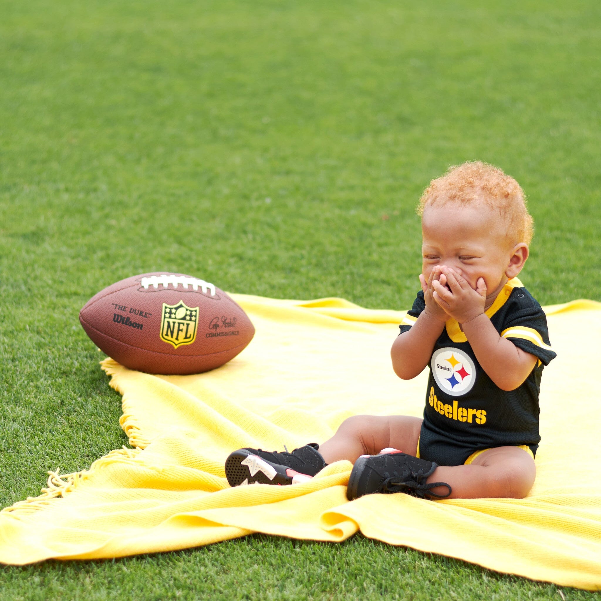 Baby Boys Pittsburgh Steelers Short Sleeve Jersey Bodysuit NFL NFL 