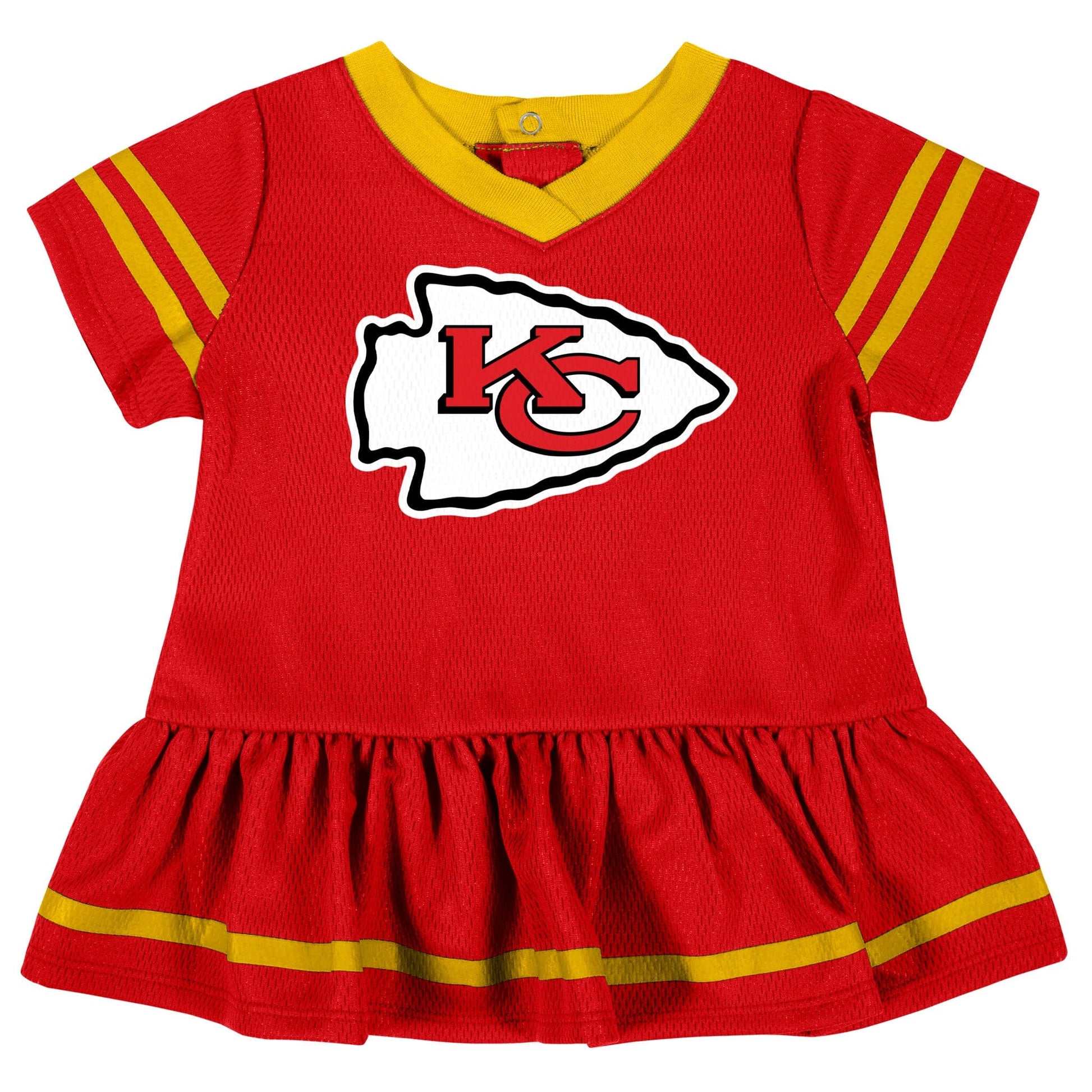 Baby Girls Kansas City Chiefs Dress & Diaper Cover Set NFL NFL 