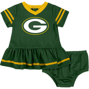 Baby Girls Green Bay Packers Cheerleader Dress and Diaper Cover Set NFL NFL 