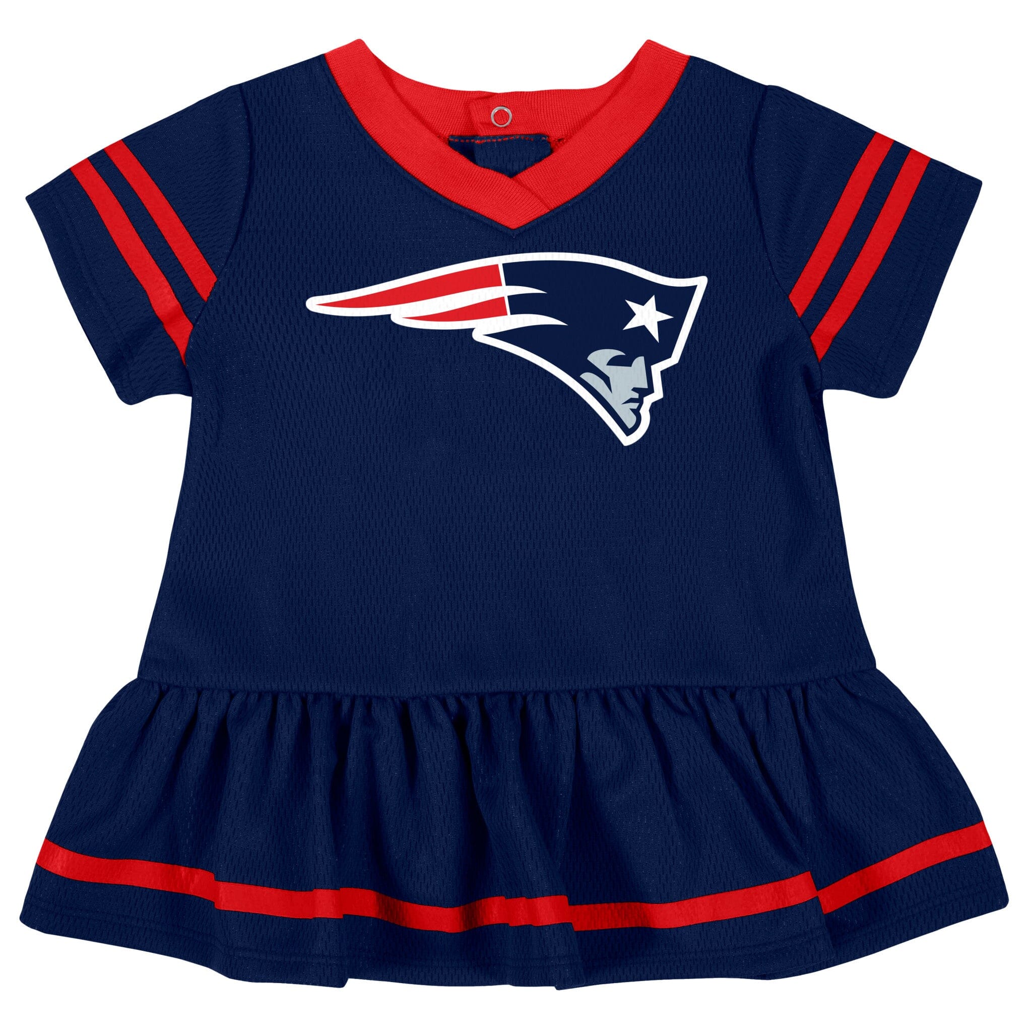 Baby Girls New England Patriots Cheerleader Dress and Diaper Cover Set NFL NFL 