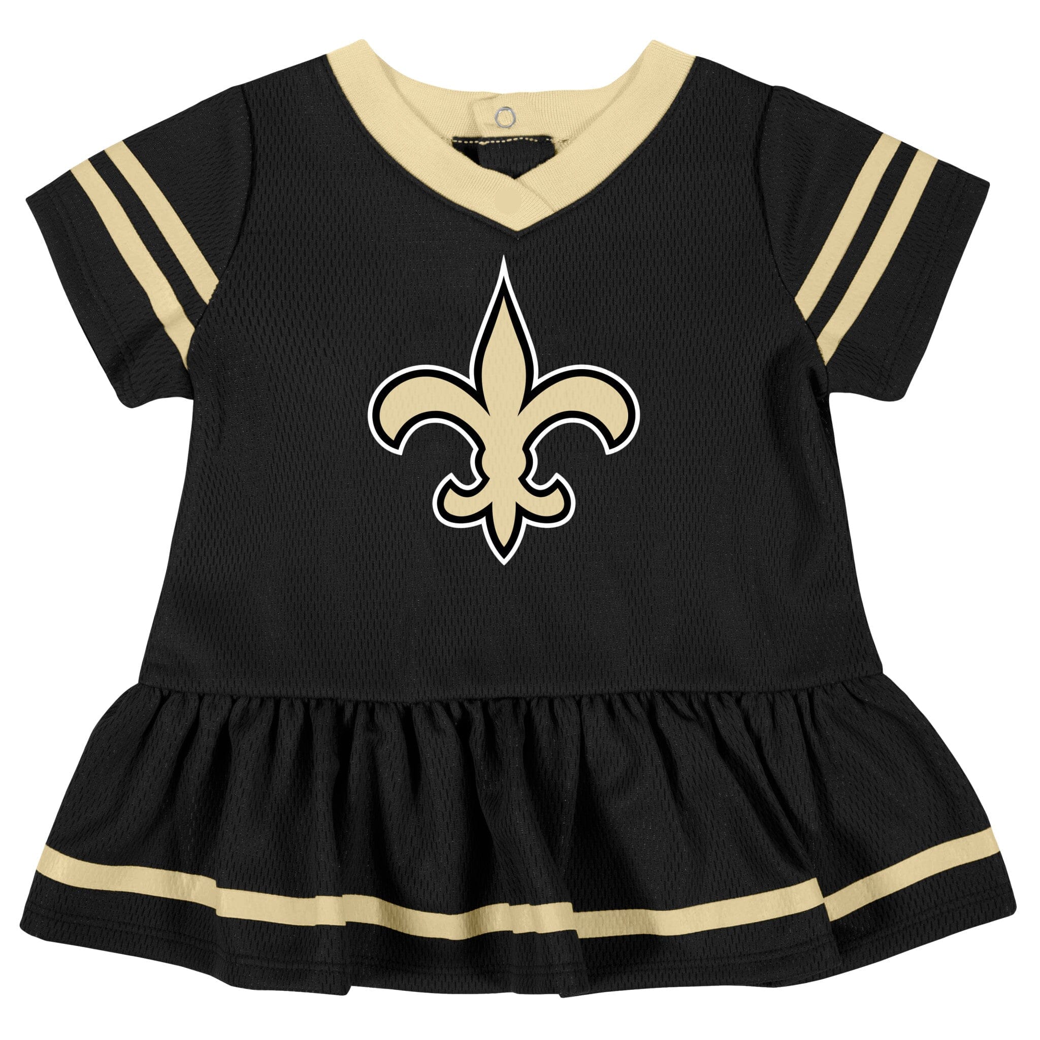 Baby Girls New Orleans Saints Cheerleader Dress and Diaper Cover Set NFL NFL 