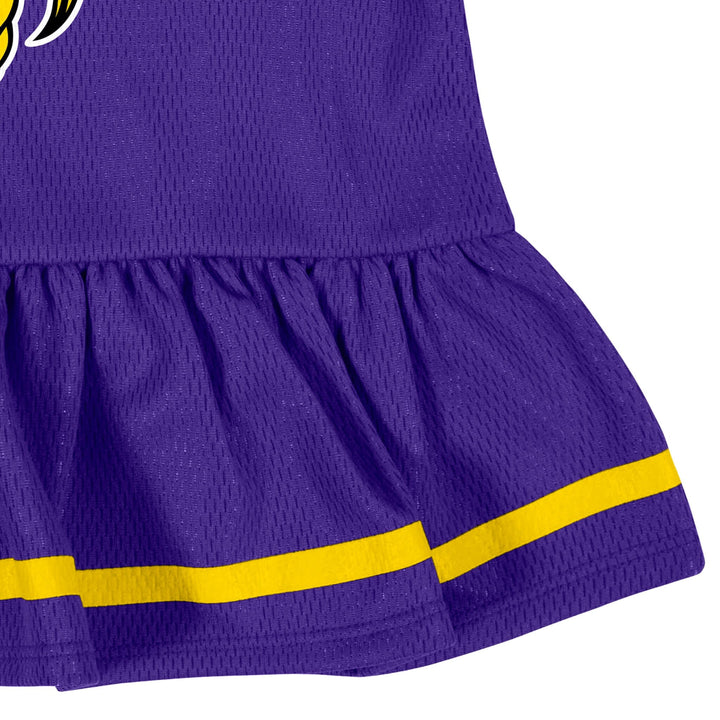 Baby Girls Minnesota Vikings Cheerleader Dress and Diaper Cover Set NFL NFL 