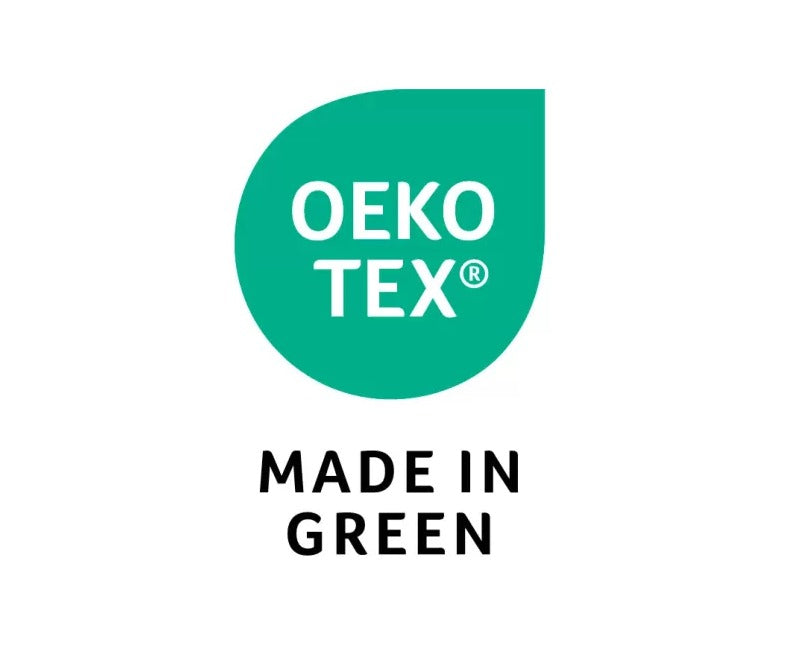 Oeko Tek logo made in green.