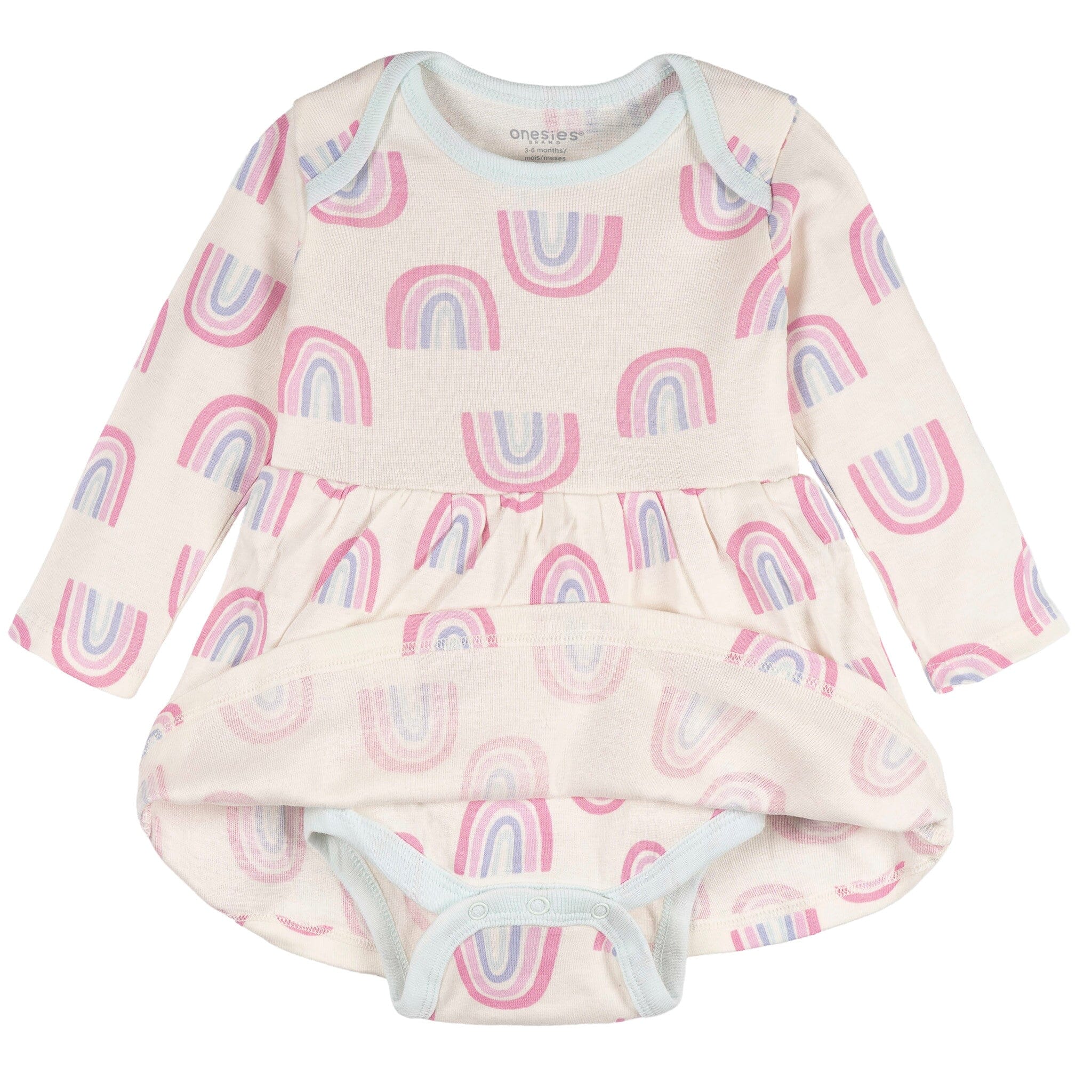 Baby Girls Ivory Rainbow Bodysuit Dress dresses Onesies® Brand 