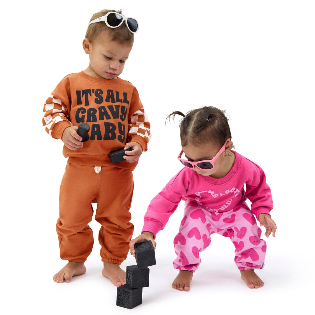 2-Piece Baby Boys It'S All Gravy Sweatshirt Set outfits Onesies® Brand 