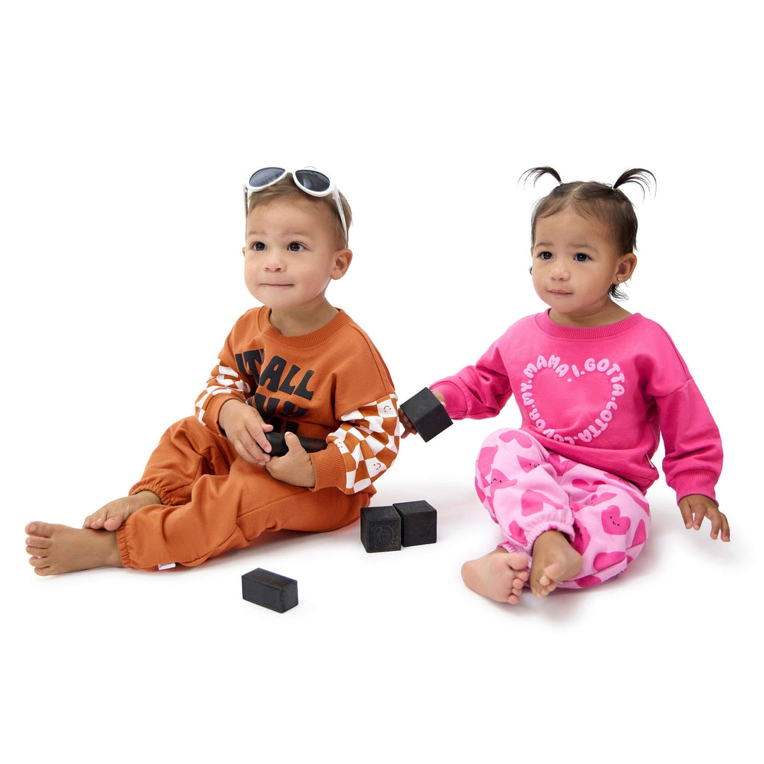 2-Piece Baby Girls Love Mama Sweatshirt Set outfits Onesies® Brand 