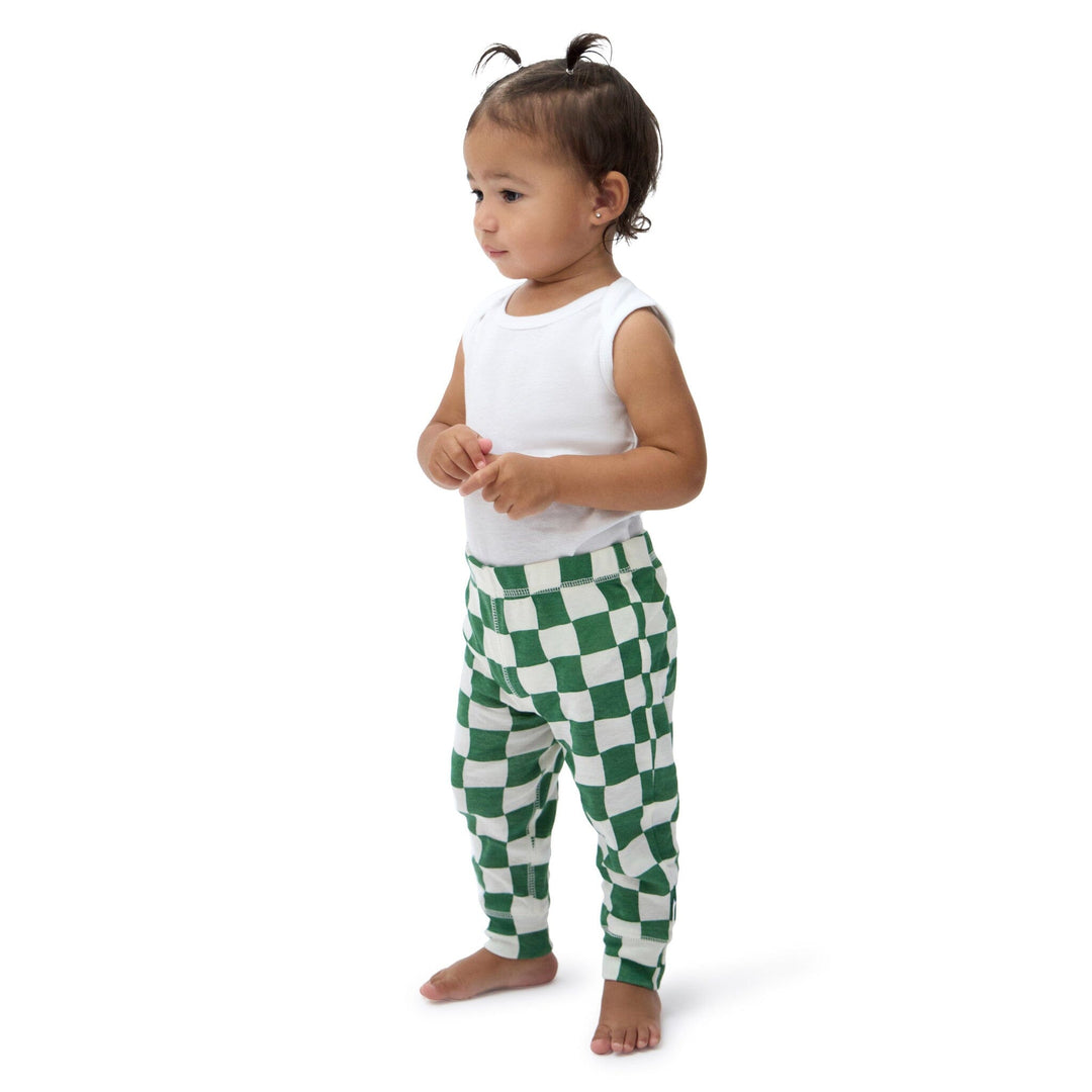 3-Pack Baby Neutral Green Checkers Active Pants bottoms Onesies® Brand 