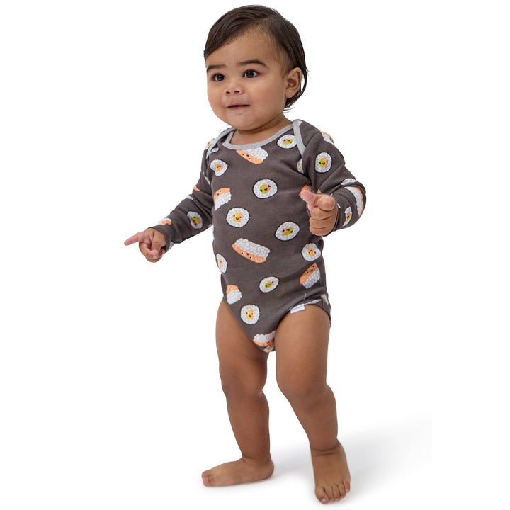 4-Piece Baby Neutral Miso Happy Onesies® Bodysuits and Pants outfits Onesies® Brand 