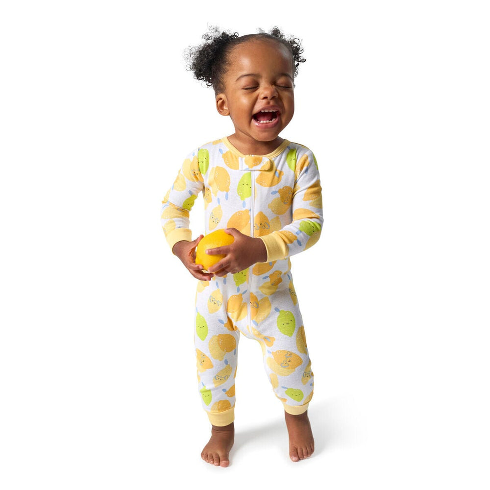 3-Pack Baby Girls Lemons Footless Pajamas sleepwear Onesies® Brand 