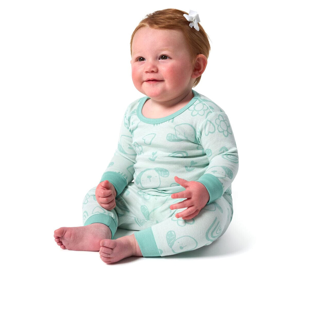 4-Piece Baby Girls Flowers Pajamas Sets sleepwear Onesies® Brand 