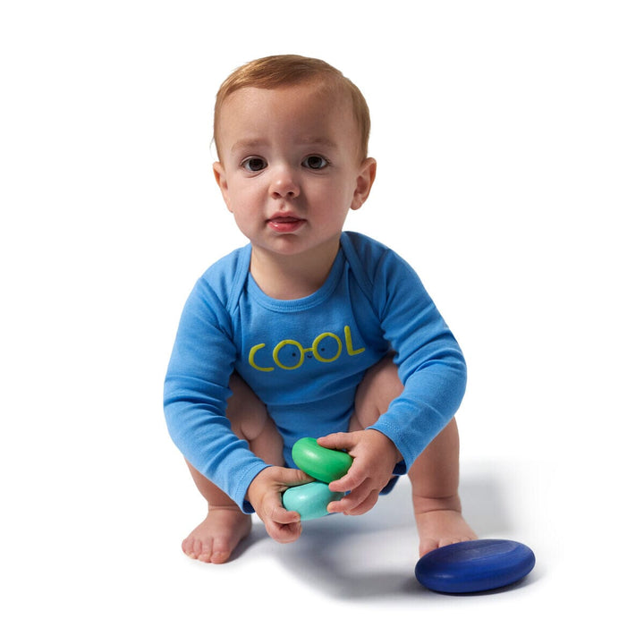 6-Pack Baby Boys Dinos Long Sleeve Onesies® Bodysuits onesies Onesies® Brand 