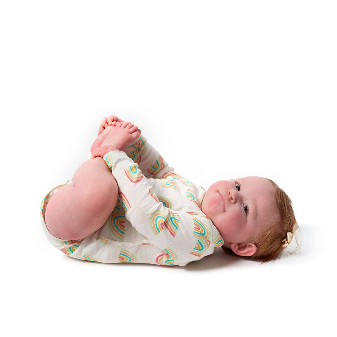 6-Pack Baby Girls Puppies Long Sleeve Onesies® Bodysuits