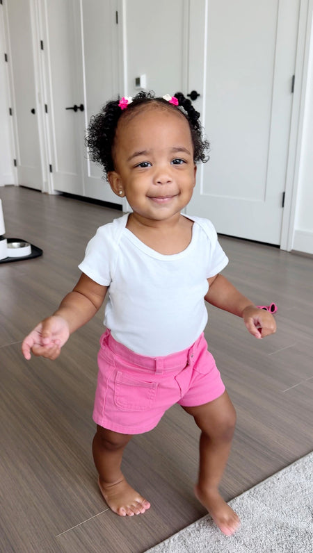 Baby & Toddler Girls Pink Twill Shorts