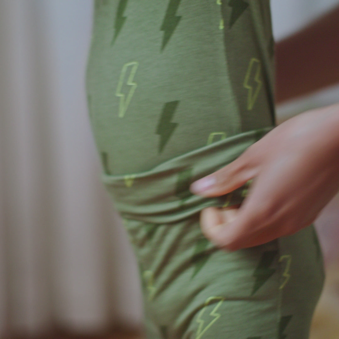 Load video: 2-Piece Baby Neutral Plaid Tree Onesie® Pant Set