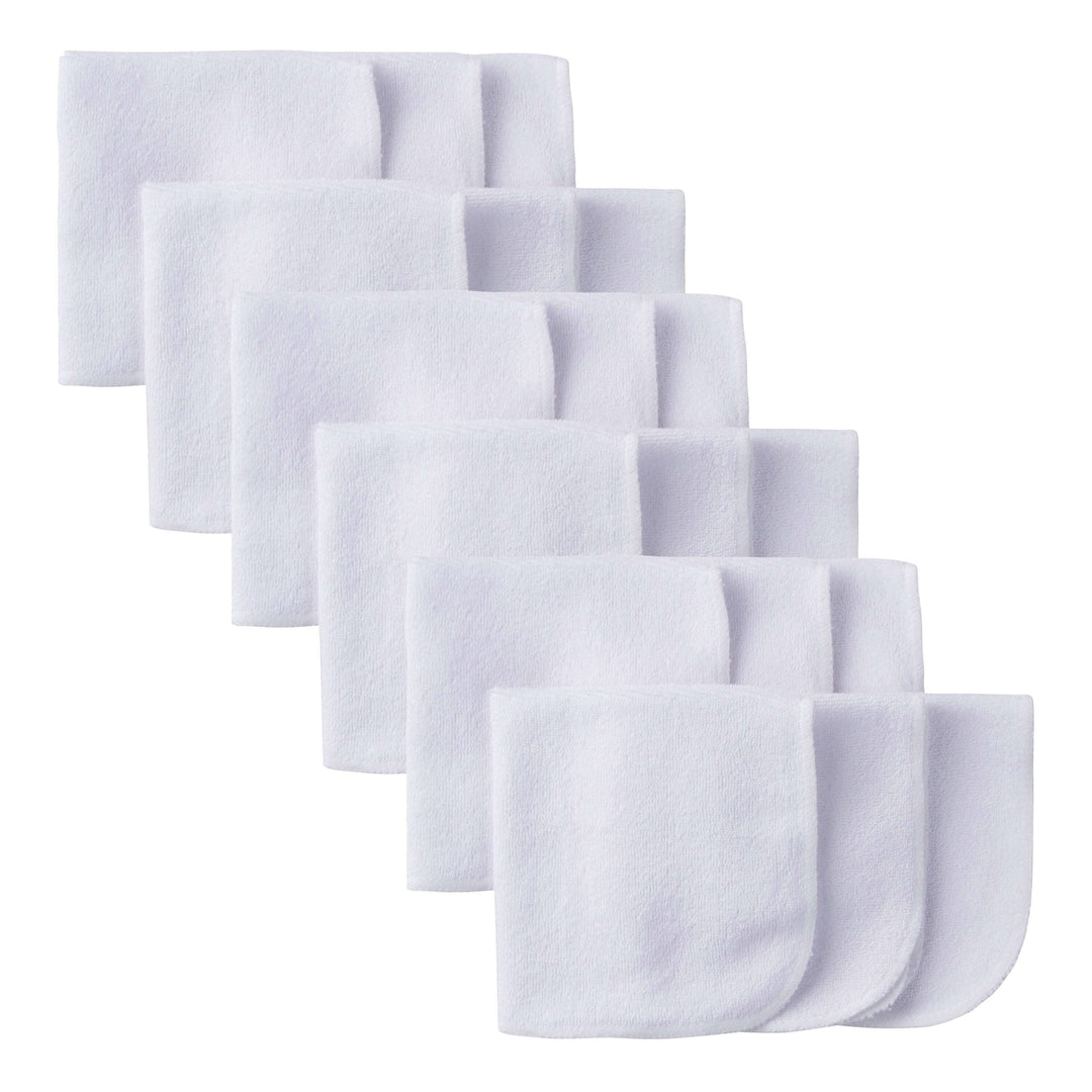 18-Pack White Terry Washcloths-Gerber Childrenswear