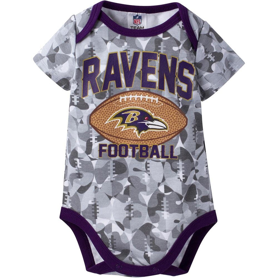 Baltimore Ravens Baby Boys 1-Pack Camo Bodysuit-Gerber Childrenswear