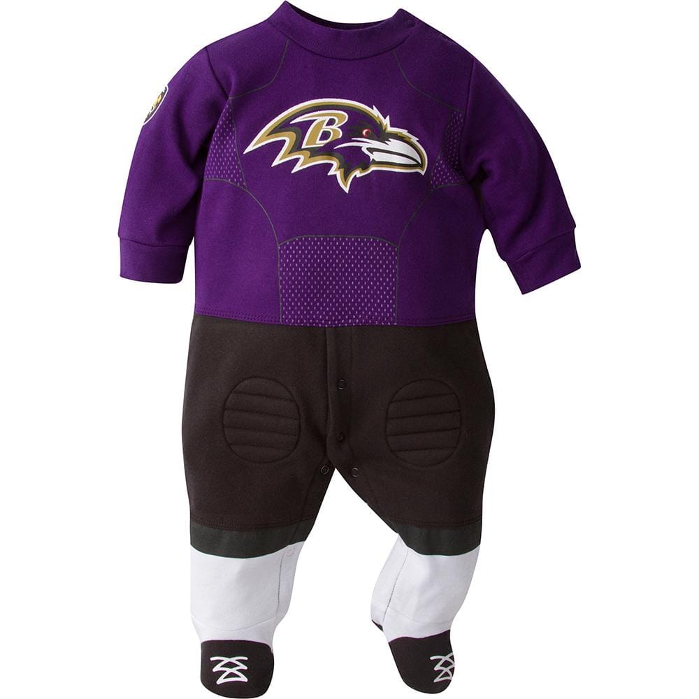 Baltimore Ravens Baby 1-Pack Footysuit with Feet-Gerber Childrenswear