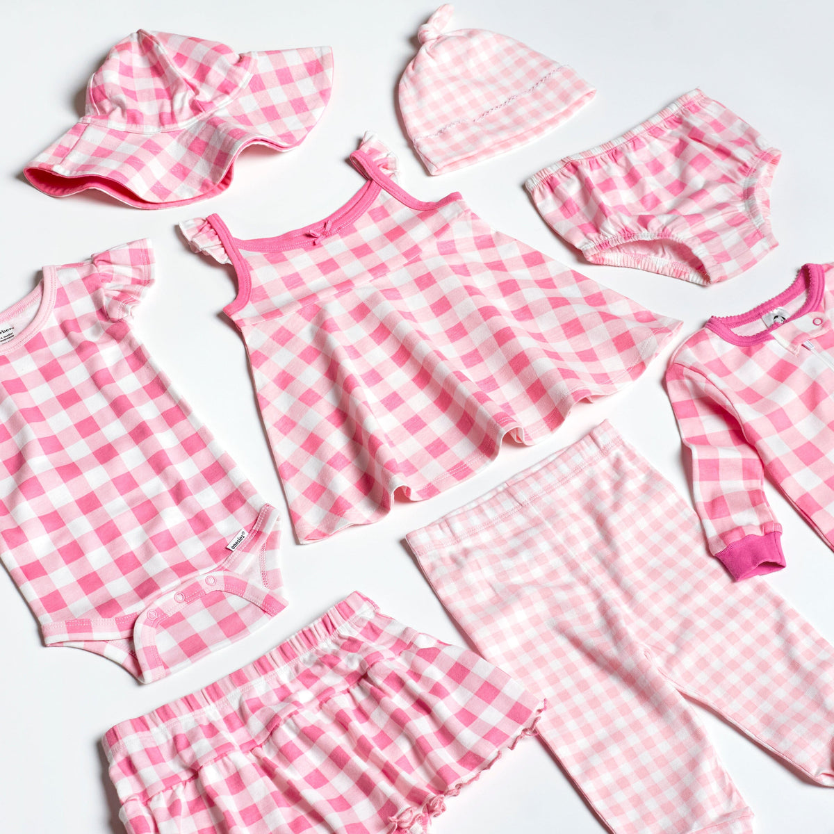 3-Piece Baby & Toddler Girls Summer Blossom Dress, Diaper Cover & Sun Hat Set