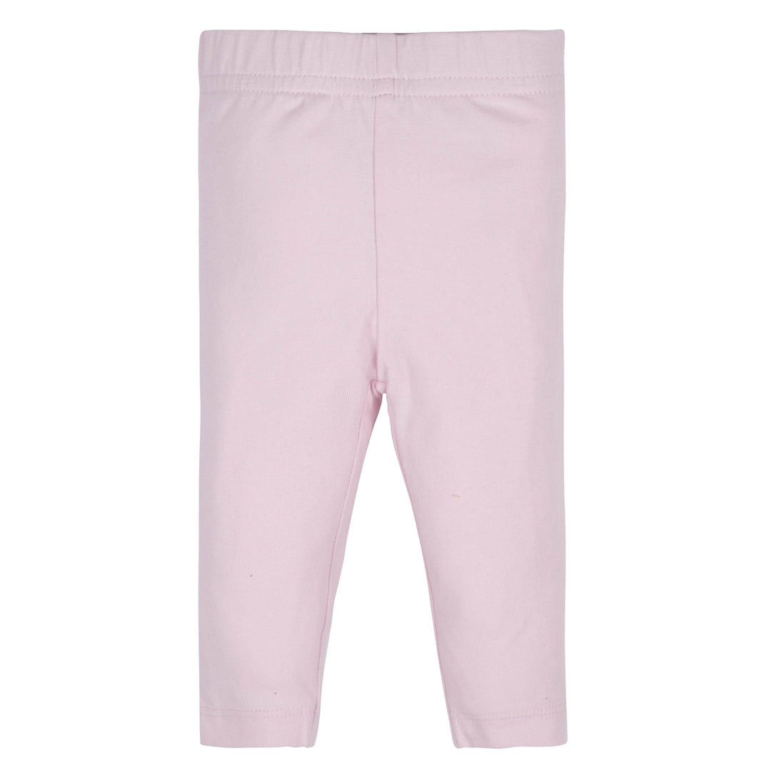 Gerber® 4-Pack Baby Girls Pink, Black, Polka Dot, and Cat Leggings-Gerber Childrenswear