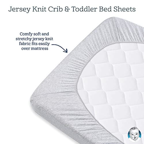 1-Pack Neutral Grey Stripe Organic Fitted Crib Sheet-Gerber Childrenswear