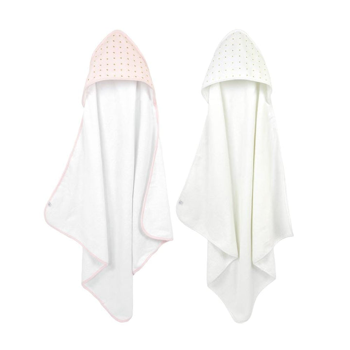 Sparkle Hooded Towel 2-Pack in Pink-Gerber Childrenswear
