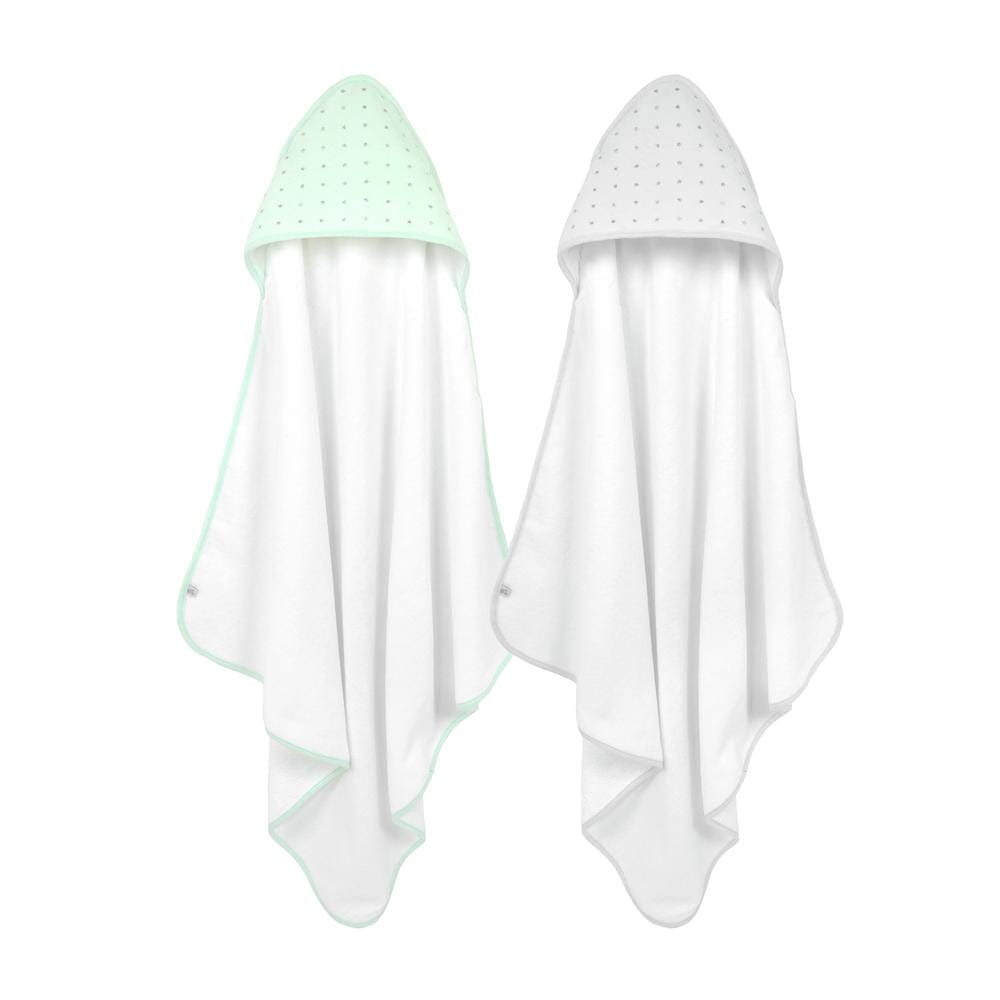 Sparkle Mint Green 2- Pack Hooded Towel Set-Gerber Childrenswear