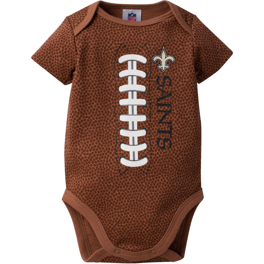 New Orleans Saints Infant Short Sleeve Football Bodysuit-Gerber Childrenswear