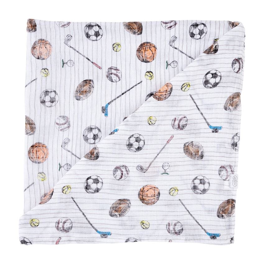 Mud Pie Sports Muslin Swaddle Blanket Gerber Childrenswear