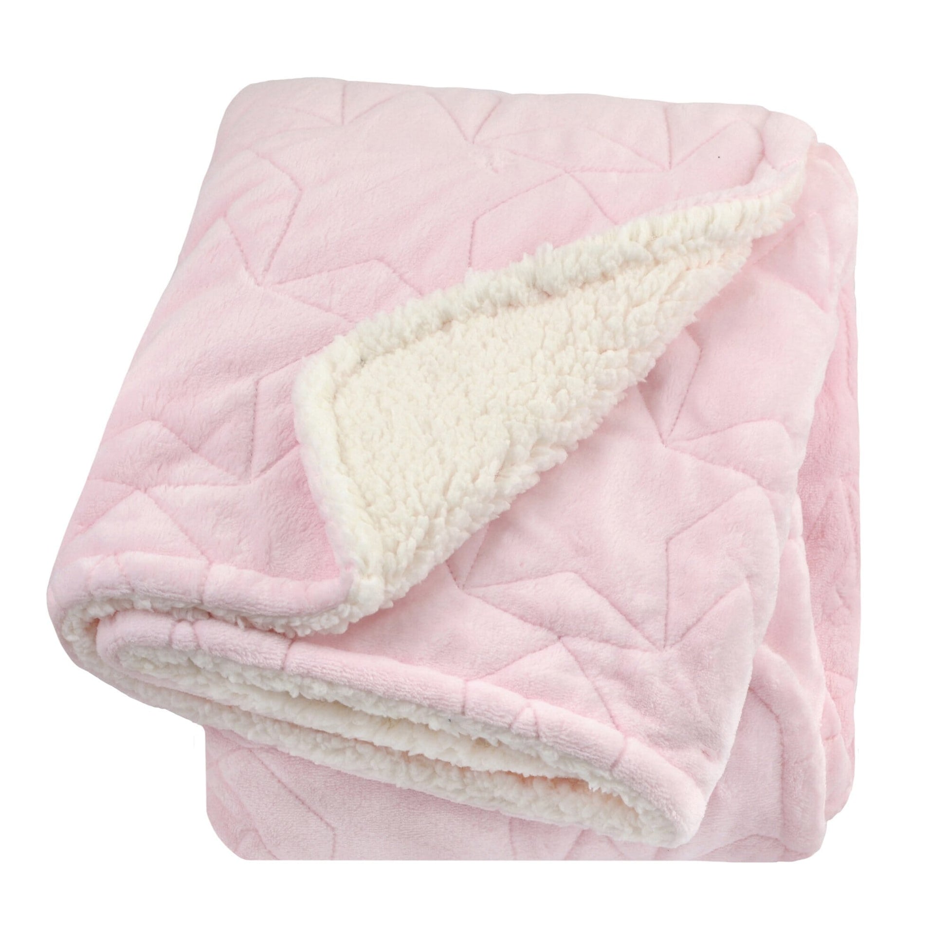 Embroidered Star Luxury Blanket in Pink-Gerber Childrenswear