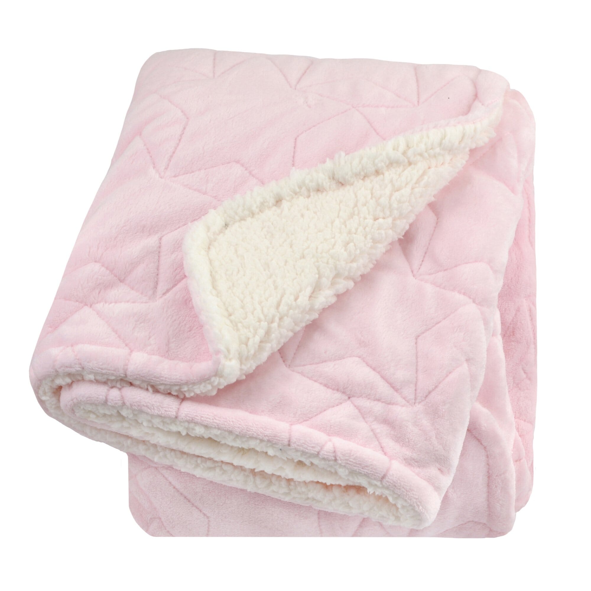 Embroidered Star Luxury Blanket in Pink-Gerber Childrenswear