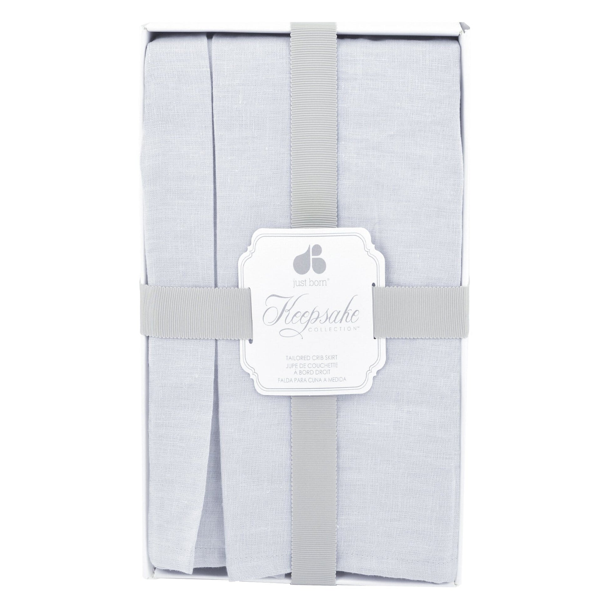 Keepsake Tailored Bed Skirt - Grey-Gerber Childrenswear