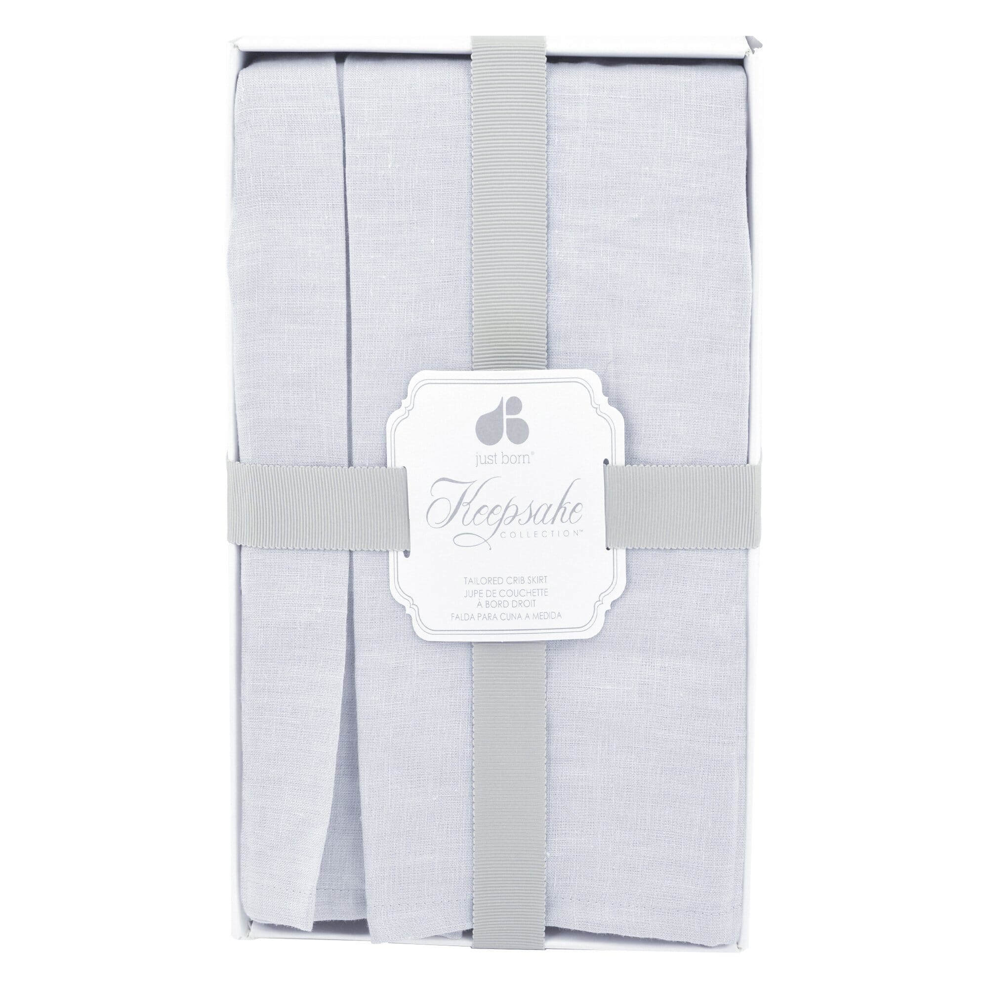 Keepsake Tailored Bed Skirt - Grey-Gerber Childrenswear