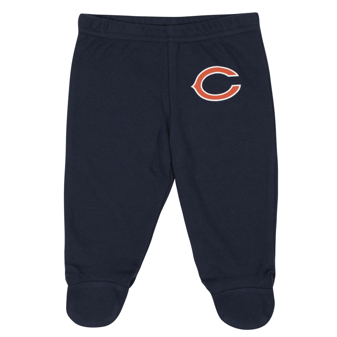 Baby Boys Chicago Bears 3-Piece Bodysuit, Pant and Cap Set-Gerber Childrenswear