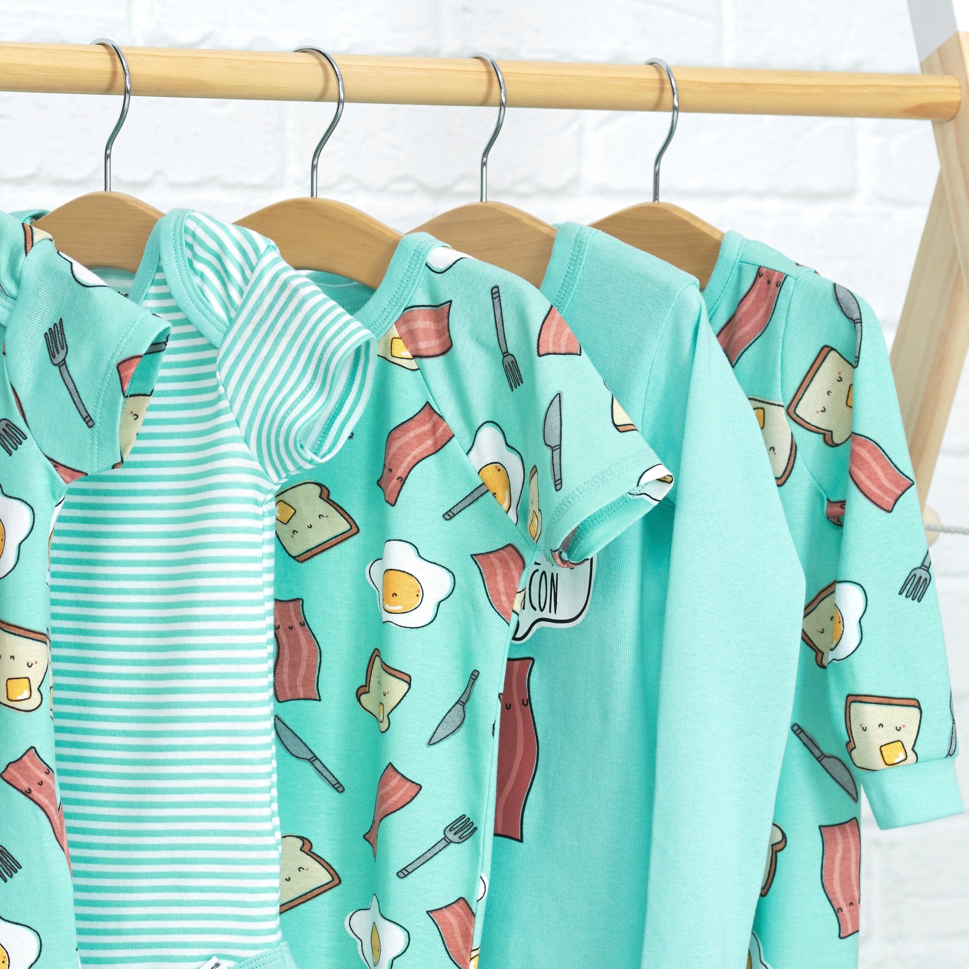 4-Piece Baby & Toddler Breakfast Snug Fit Cotton Pajamas